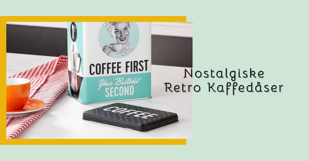 Nostalgiske Retro Kaffedåser